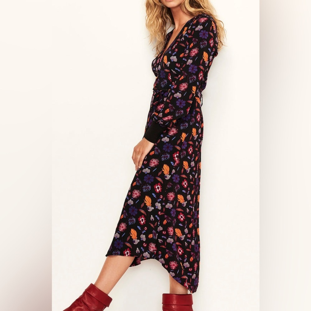NWT Ba&sh Floral Long Sleeve Dress